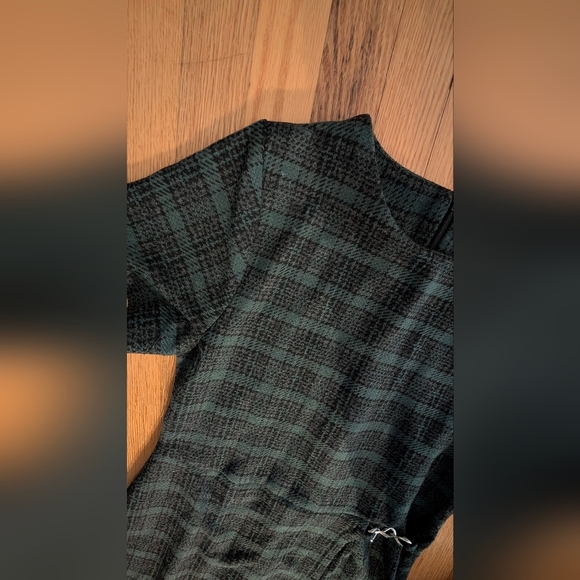 Zara Black and Green Checkered Dress - Picture 3 of 6